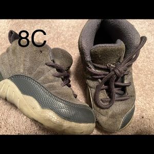 Used 8C suede Gray Jordans